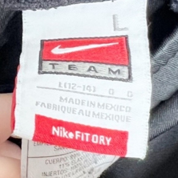 Nike Team Fit Dry Womens Black Athletic Running Shorts Elastic Waist Size Large - Picture 7 of 8